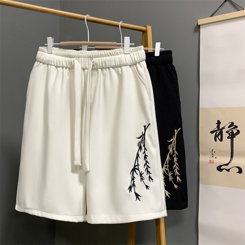 量大优供视频冰丝风刺绣短裤DK18m-5XL特P25,男装牛仔裤,电商B325