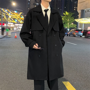 春季中长款大衣外套男士百搭宽松韩版过膝风衣A406 JK3525 P108图片