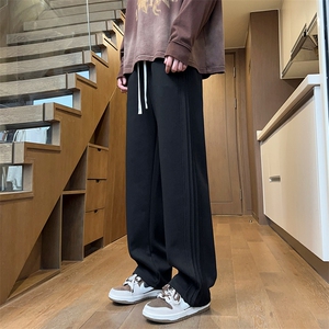 秋季男士褶皱休闲裤宽松大码卫裤直筒抽绳长裤潮流A266-KZ456-P45图片