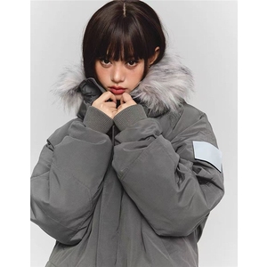 网络图慎用！图片只做展示大货 毛领派克服工装棉服MY77917P138图片