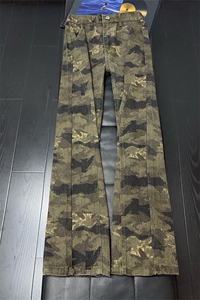 B221 美式ins高街暗黑小众修身微喇迷彩牛仔裤 LK26653-特P38控78图片