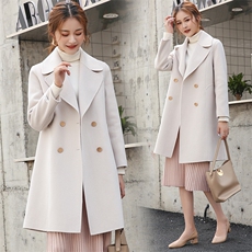 断码特价100纯羊毛外套舒适保暖个性优雅显瘦羊毛呢双面羊绒大衣，女装毛呢外套，美吧服饰