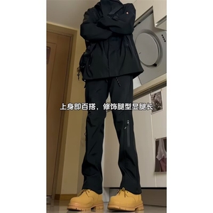 防水冲锋裤男女秋冬加绒户外运动登山裤子美式机能工装裤-k2303图片