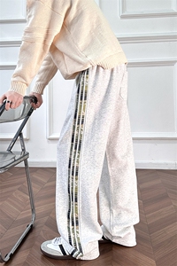 A178-XK60023-P35 三条杠美式直筒休闲卫裤长裤青少年透气裤子图片
