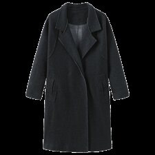 2021秋冬毛呢大衣中长款保暖毛呢大衣386款舒适百搭，女装毛呢外套，秋牧寒烟