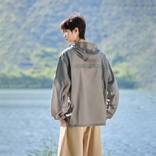 UPF50+有报告凉感轻薄透气宽松大码潮流防晒服DQC659-P48，男装防晒衣，电商B306