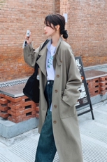 现货风衣女中长款高级感2025秋季新款2C206-L08-P175-K238，女装风衣，2C206