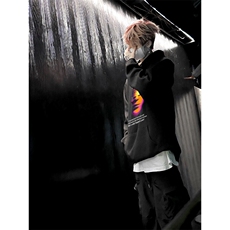 克苏鲁科技印花LOGO男女情侣潮牌连帽卫衣，男装卫衣，星座310A-4