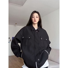 DV44-P65美式街头星星装饰设计男女潮工装夹克宽松休闲百搭情侣外，男装夹克，星座603-2