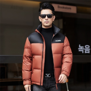 ZMS-M8820新款冬季男士鹅绒羽绒服立领保暖外套修身大衣图片