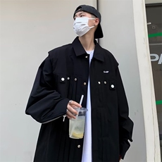 夹克男韩版潮流痞子帅气高街2023秋冬季新款ins宽松外套W5301-P71，男装夹克，星座412-3