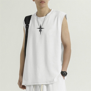 背心男夏季潮牌冰丝健身运动坎肩衣服短袖t恤TT386-特批-34