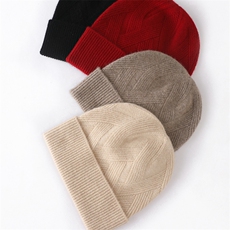 秋冬席编绞花针织帽35%，帽子，天宇悦翔羊绒