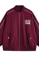 特批2025白底平铺棒球服外套宽松字母印花夹克TPF6053P65控98，男装夹克，电商A247