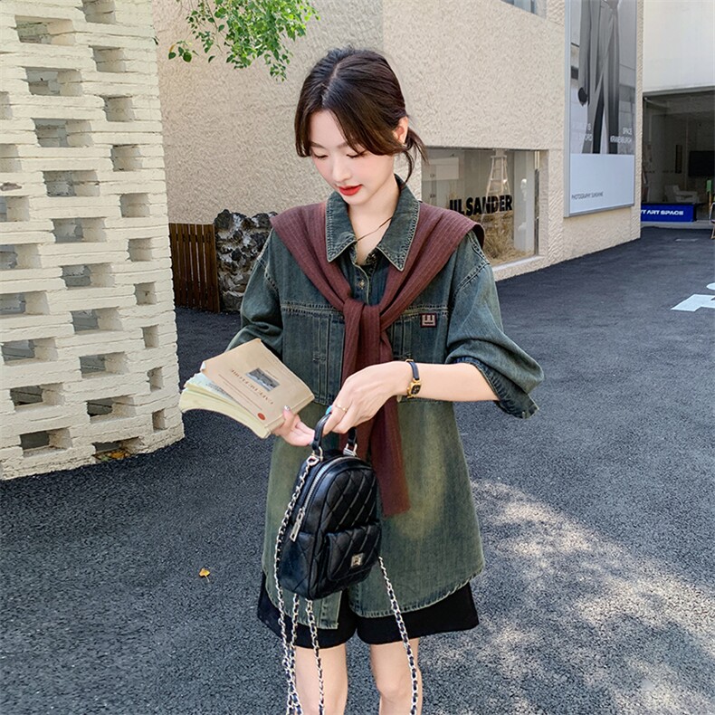 牛仔衬衣,女装衬衫,浙宝069