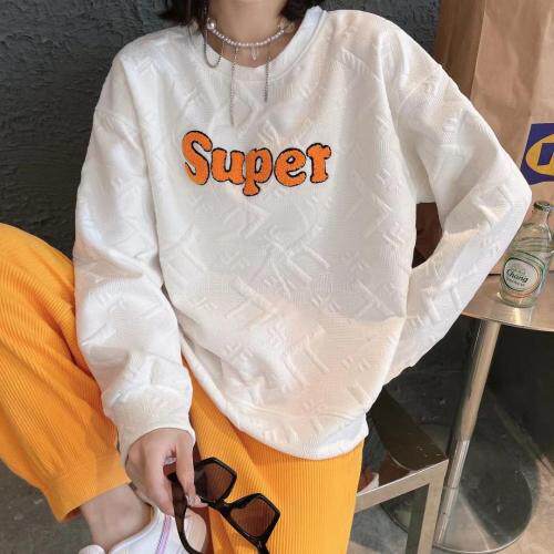 秋季新料压花卫衣，女装卫衣/绒衫，香雪琳