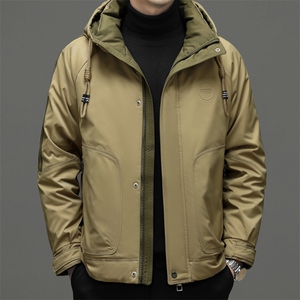 DF8202钱塘2020-2冬季厚款时尚休闲连帽简约中年男士羽绒服P305图片