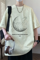 ！2026夏季新款男士百搭潮牌短袖T恤情侣半袖T2562特P25，男装T恤，电商B220