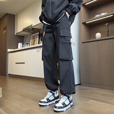 男士冲锋裤宽松大口袋休闲裤秋季新款长裤潮流A266-KZ8026-P40，男装休闲裤，电商A266