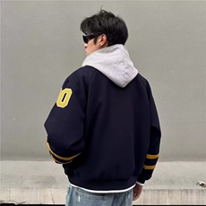 J9849-P82新款潮流ins时尚气质百搭简约慵懒龙凤尼面料夹克，男装夹克，星座617A-2