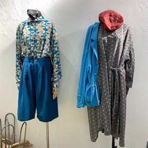 波普纹衬衣+格子连衣裙+防晒外套,女装连衣裙,25Ann·Studio