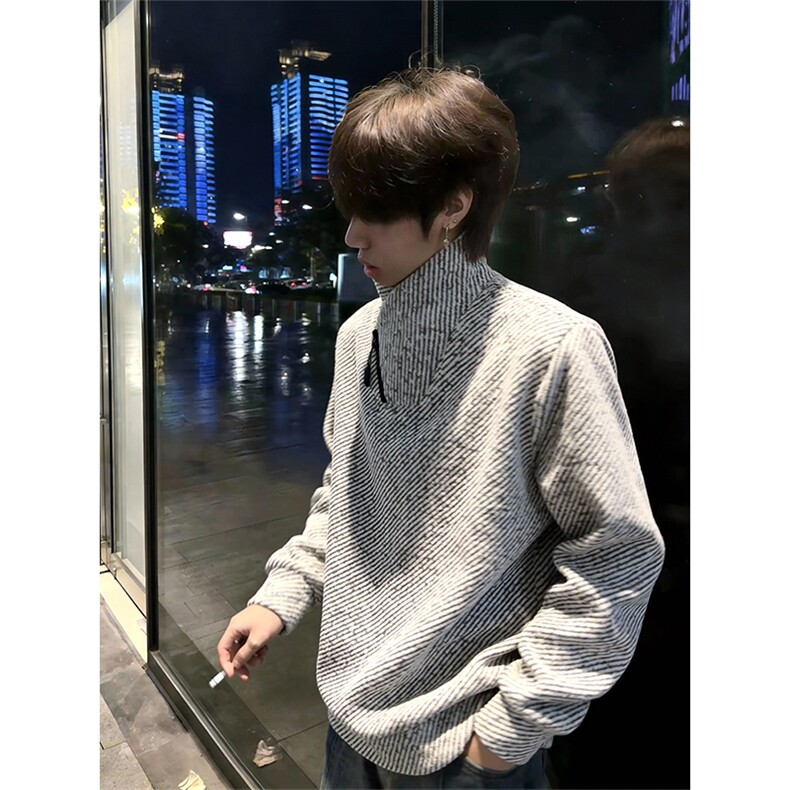 (有原版亮片)美式条纹交叉V领卫衣XZ514-2-HWY70-常规P25加绒P30，男装卫衣，星座514-2(原B239)