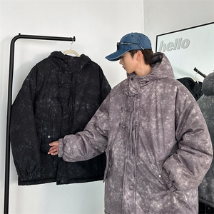 2025 港风加绒新中式棉衣棉服连帽盘扣面包服棉袄外套  G1616-P95图片