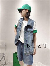 牛仔两件套短袖，其它，博襕主题