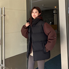 新款假两件棉服男加厚羽绒棉衣情侣款连帽拼色连帽外套M092-P75，男装棉衣，星座1403A