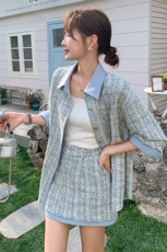 26春大货两件套(衬衫+短裙)2D001-6632-P165-K248，女装套装/套裙，2D001