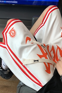 美式印花休闲短裤男夏薄款透气运动篮球五分裤子XZ514-2-1539-P43图片