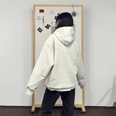 美式高街连帽卫衣男款2025秋冬新款时尚宽松休闲百搭情侣上衣外套，女装短外套，星座506A