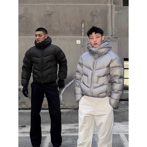 石头同款棉衣 宽松棉服 D328-MY977-P128图片
