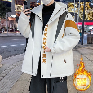 秋冬男式加绒加厚夹克男时尚潮流加厚棉衣男外套MY1685-P73图片