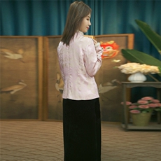 现货2024春季新款简约刺绣盘扣衬衫新中式穿搭上衣B020，女装衬衫，非你不可新中式