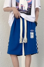 2025夏季新款宽松短裤男华夫格沙滩五分裤休闲中裤裤衩K1046-P18，男装牛仔裤，星座207
