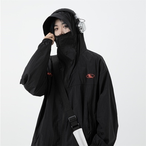 MA290-P57控88双拉链机能户外薄款凉感连帽防晒衣男女同款图片