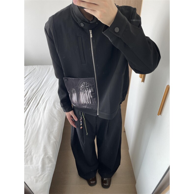 【有货】cleanfit短款贴布夹克男高级感痞帅外套G17CC-特P75图片