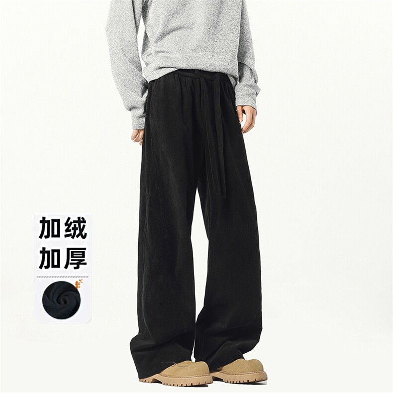B258-K2581-P45控68加绒55控78灯芯绒弯刀裤65%棉35%聚酯纤维,男装休闲裤,电商B258