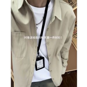 【网图】B221美式ins高街百搭纯棉长袖衬衫外套SY2558-特P32控58