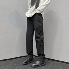k1040-p48-限价68S-3XL微弹高阶港风中性小脚修身ins牛仔裤，男装牛仔裤，星座116