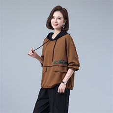 2022春季新款大码遮肉休闲显瘦减龄时尚套装，女装套装/套裙，深水步