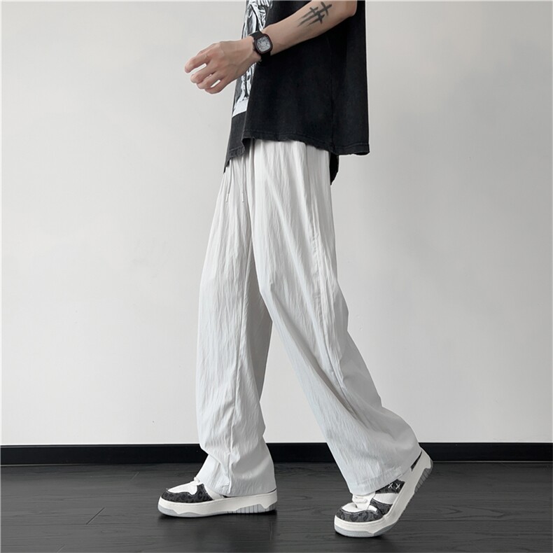 K2045特批25情侣款冰丝裤男夏季透气直筒裤男裤子长裤,男装休闲裤,电商D229A