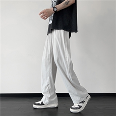K2045特批25情侣款冰丝裤男夏季透气直筒裤男裤子长裤，男装休闲裤，电商D229A