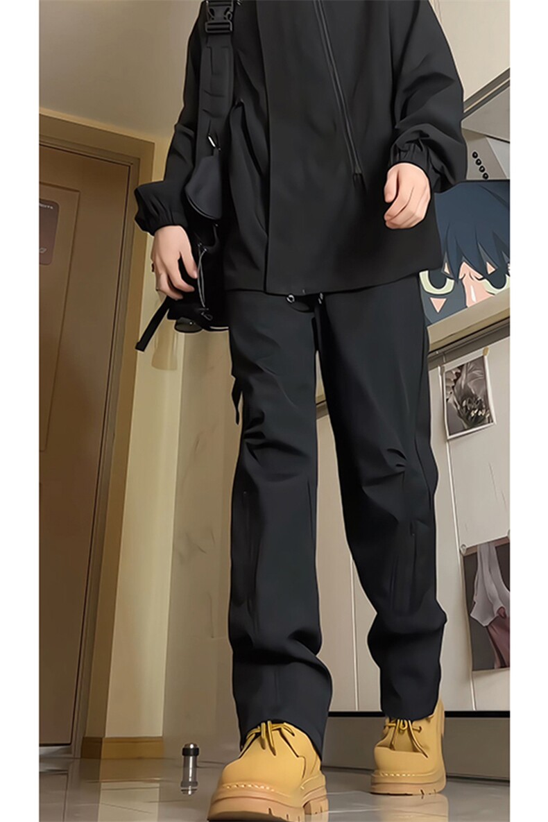 春秋季高个子冲锋裤男户外登山裤子115CM直筒美式188工装KZ019P50,男装休闲裤,电商B312