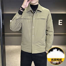 M018-P135标50%男士冬季羽绒服时尚立领轻薄款鸭绒夹克潮流，男装夹克，星座507A（原星座306B-2）