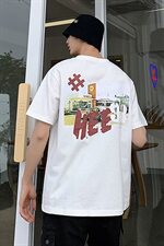 204-T27-P20港风短袖t恤男潮牌纯棉宽松日韩怀旧ins半袖街头，男装T恤，星座204