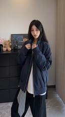 现货26春装美拉德立领飞行夹克纯色复古廓形高街棒球服外套，男装夹克，电商A486