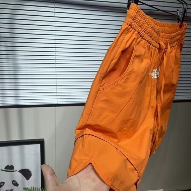 刺绣工装短裤男士休闲宽松5五分裤潮流速干沙滩夏季潮牌大裤衩子,男装牛仔裤,星座506A