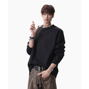 美式蜂窝红标限定基础打底衫休闲T恤刺绣圆领长袖 D495特P25，男装T恤，电商A335-1（原A458）